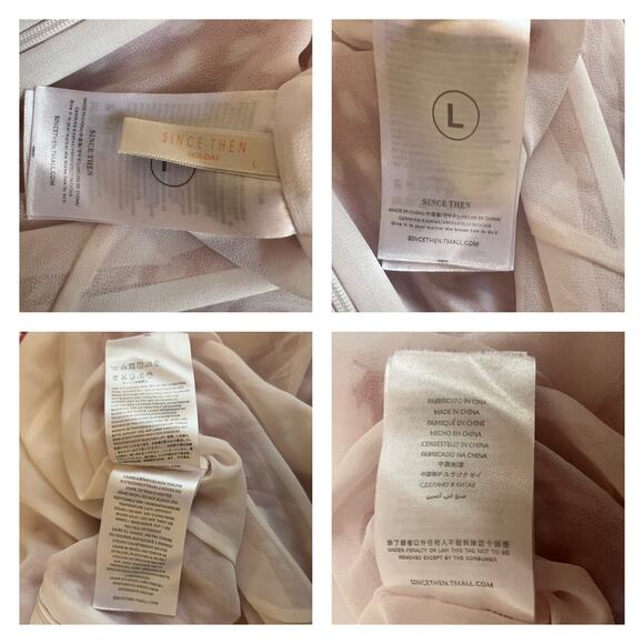 Since Then Holiday Guka Polka Dot Puff Sleeve Dress Size L - Picture 11 of 15